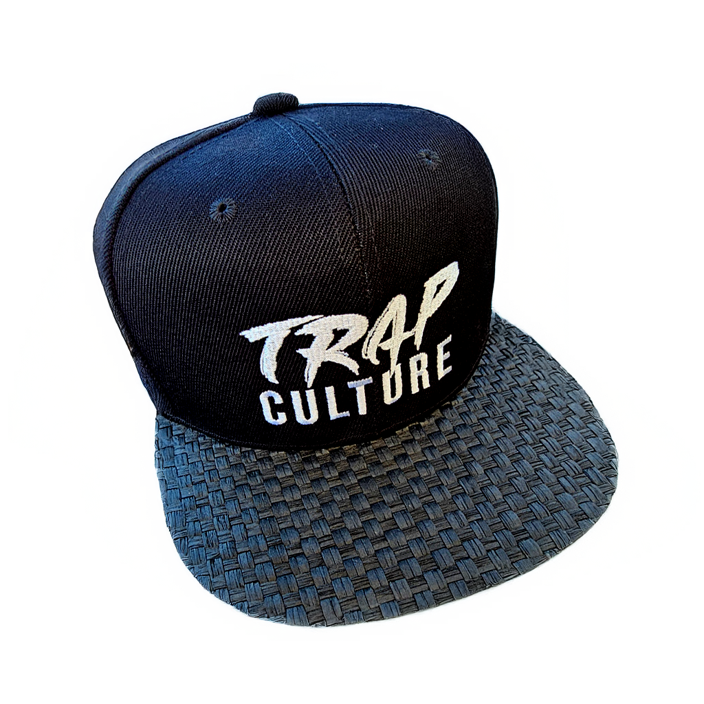 Trap Culture Black Woven Bill Hat