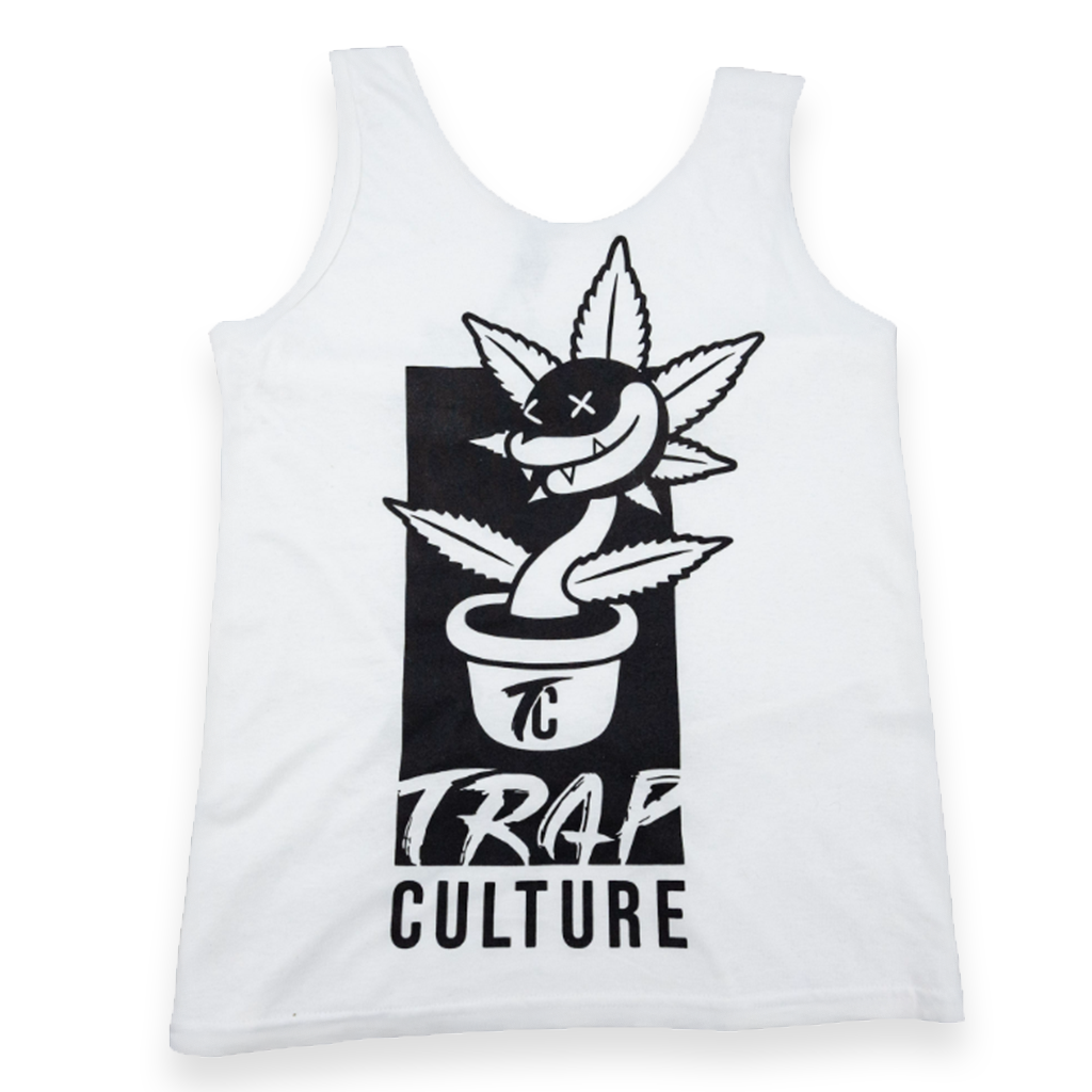 Trap Culture Trappy White Tank