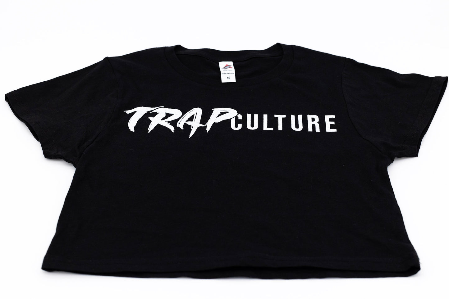 Trap Culture Women's Crop Top Black (Loose Fit)